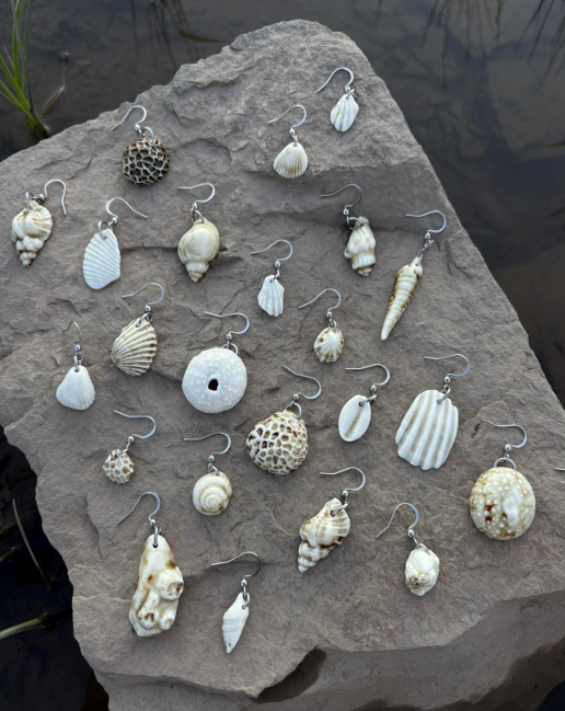 Boucles d'oreilles coquillages