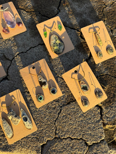 Duo collier et boucles d'oreilles