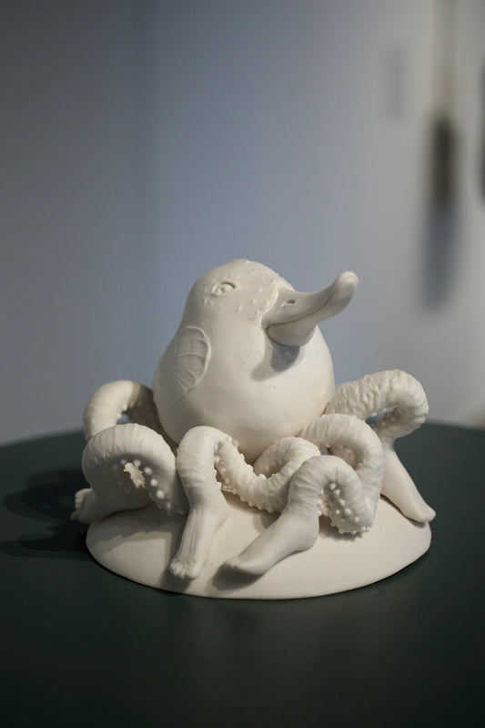 Sculpture SERINUS TENTACULUS NUDIPE - Le Canariopode à pieds nus